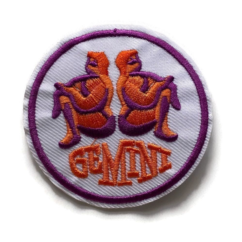 Gemini Zodiac Embroidered Patch